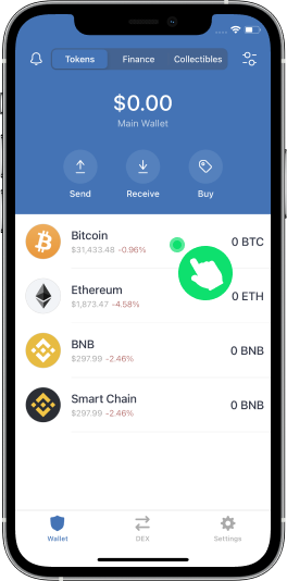 Select a cryptocurrency